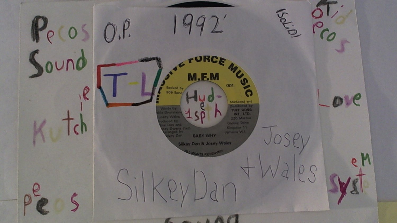 artist: Silky Dan & Josey Wales side A: Baby Why / B: Version label: M.F.M. (Used) 7"