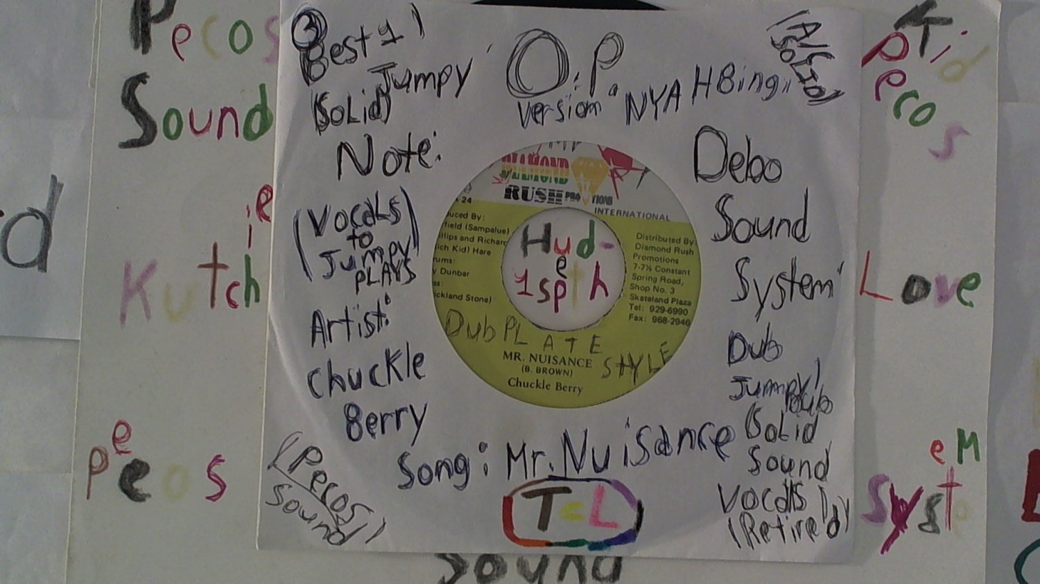artist: Chuckle Berry side A: Mr. Nuisance / B: Version Nyah Bingi (Used) 7" Reggae