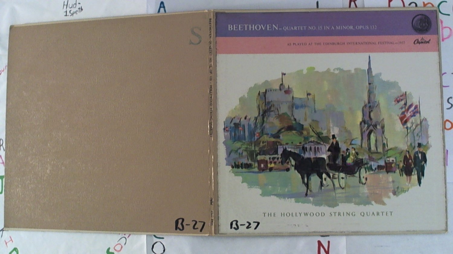 The Hollywood String Quartet title: Beethoven - Quartet No.15 In A Minor. Opus 132