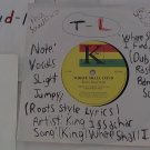 King Issachar side A: Where Shall I Find / B: Version label: King Issachar (Used) 7"