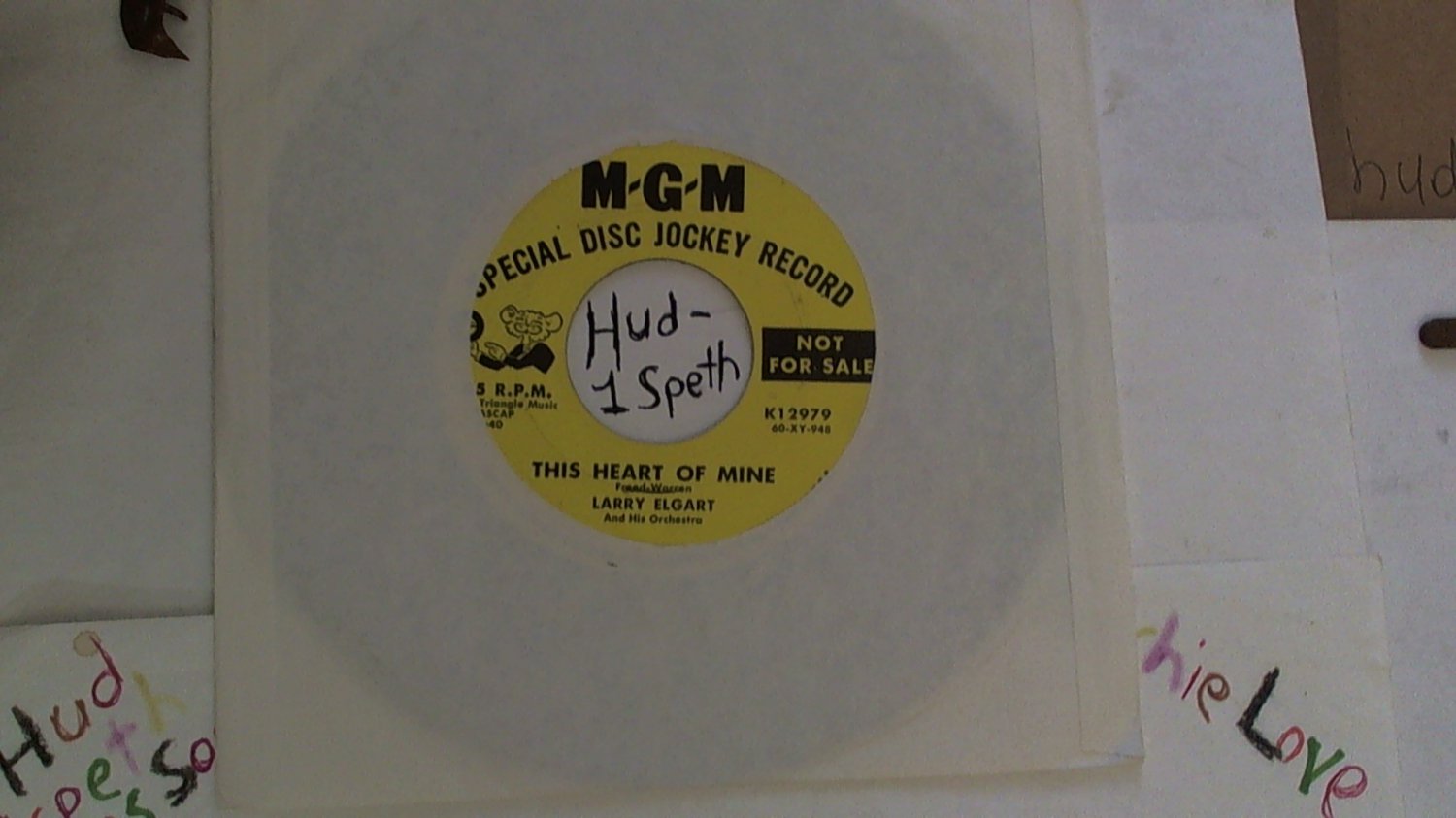artiste: Larry Elgart side A: This Heart Of Mine / B: Arkansas Holler (Used) 7" Vinyl Record