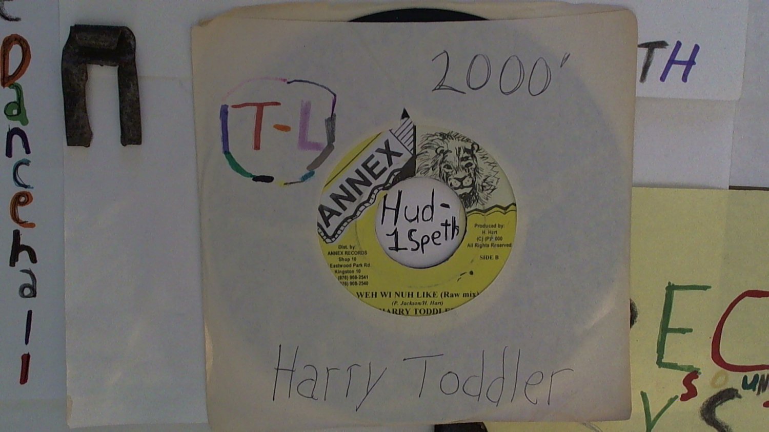 artiste" Harry Toddler side A: Weh Wi Nuh Like - Radio Edit / B: - Raw Mix (Used) 7"