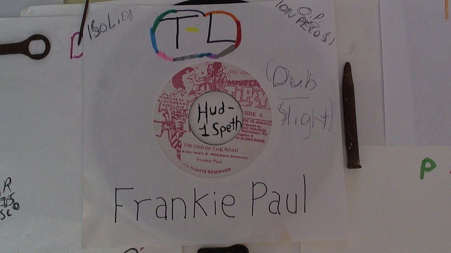 artiste: Frankie Paul side A: The End Of The Road / B: Version label: Mister Tipsy (Used) 7"