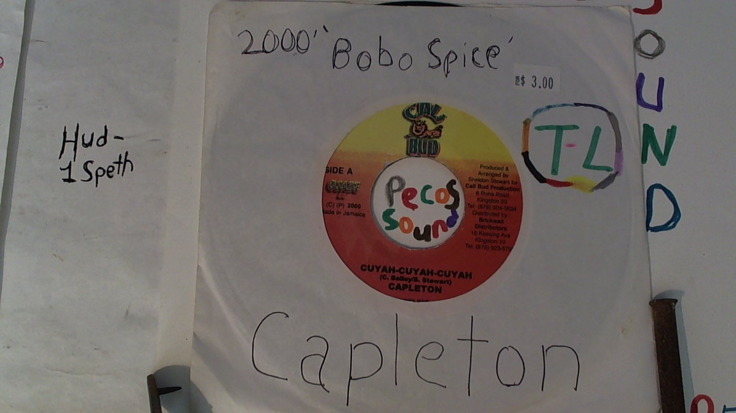 artiste: Capleton side A: Cuyah-Cuyah-Cuyah / B: Bobo Spice label: Cali Bud (Used) 7"