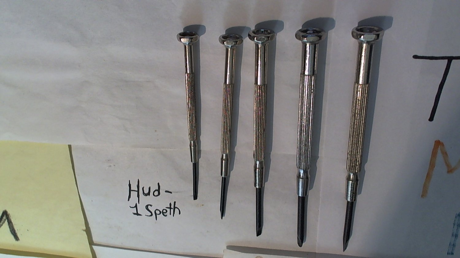 5 (Used) Jewelers Watchmakers Screwdrivers