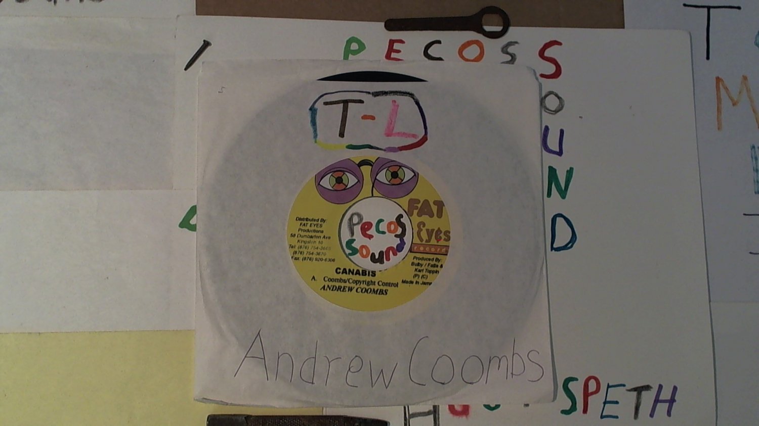 artiste: Andrew Coombs side A: Canabis / B: Rhythm label: Fat Eyes Records