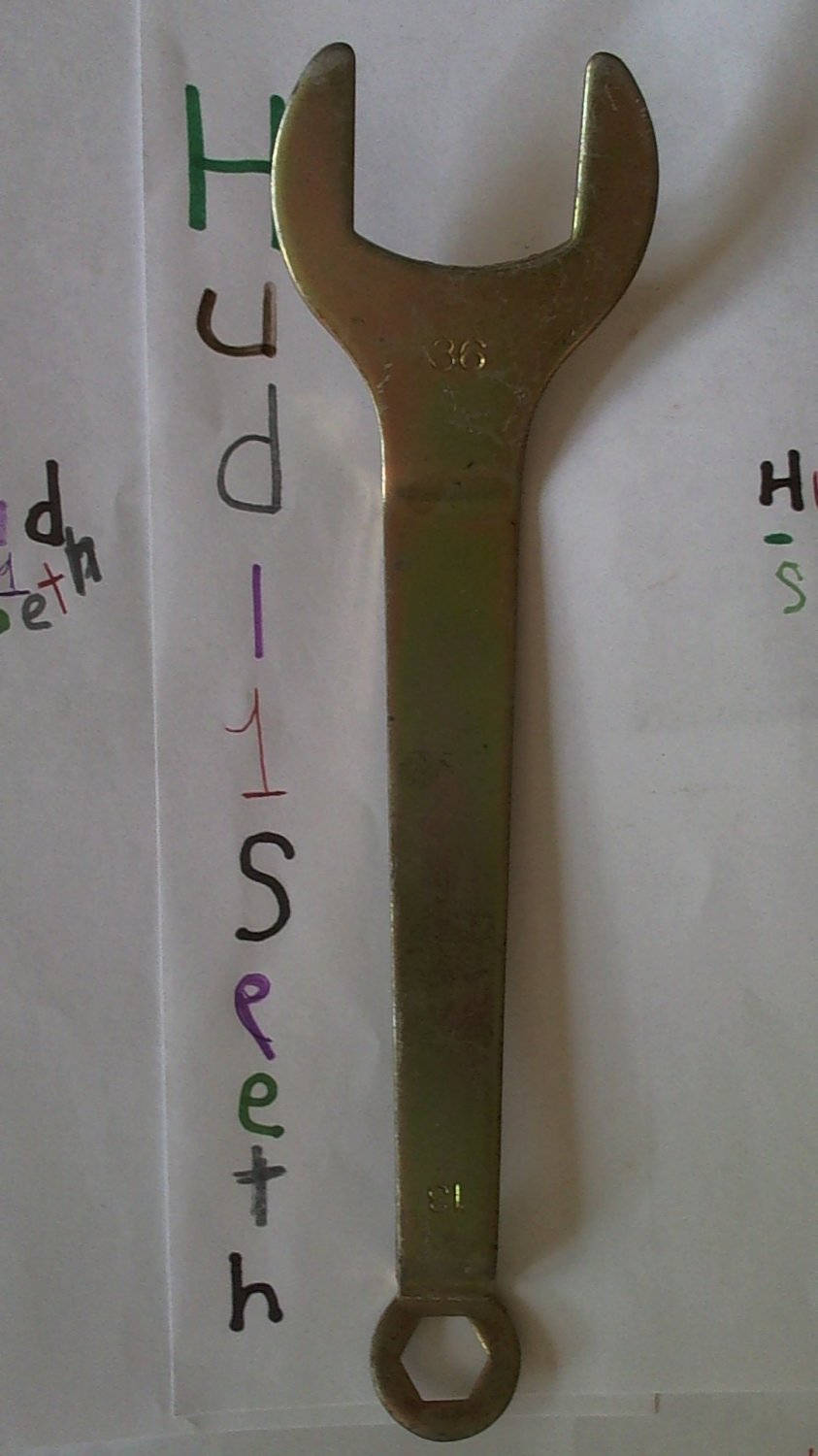 Used (Flat / Thin Both Sides Are At An Angle) Wrench Hand Tool