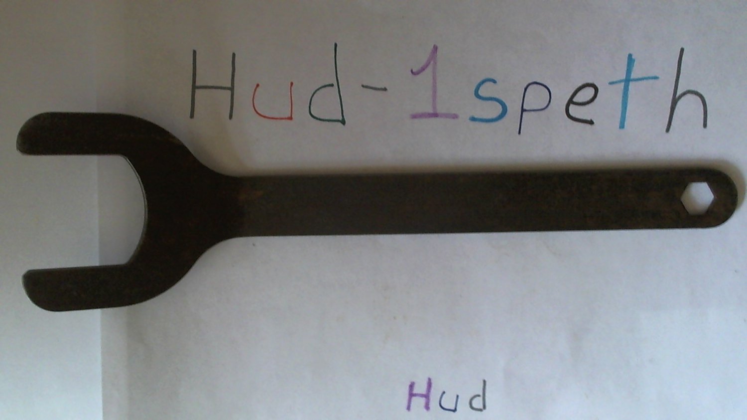 Vintage Used (Flat / Thin With An Angle) Wrench Hand Tool