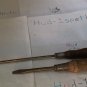 2 Used (Wood Handle) Screwdrivers