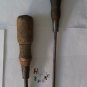 2 Used (Wood Handle) Screwdrivers