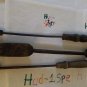 3 Similar Vintage (Used) Metal / Iron Tipped Hand Tools With A Handle