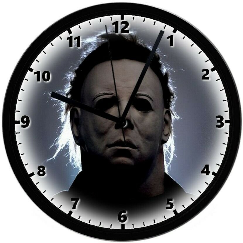 Michael Myers, 8 in. Homemade Wall Clock w/ Battery, FREE SHIPPING!