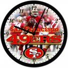 49ers, 8 in. Homemade Wall Clock w/ Battery, FREE SHIPPING!