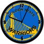 Warriors Fan, 8 in. Homemade Wall Clock w/ Battery, FREE SHIPPING