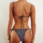 Bikini lace up flash gold powder Swimsuit Bikini
