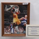 AUTOGRAPHED SHAQUILLE O'NEAL FRAMED 8 X 10 BASKETBALL PHOTOGRAPH