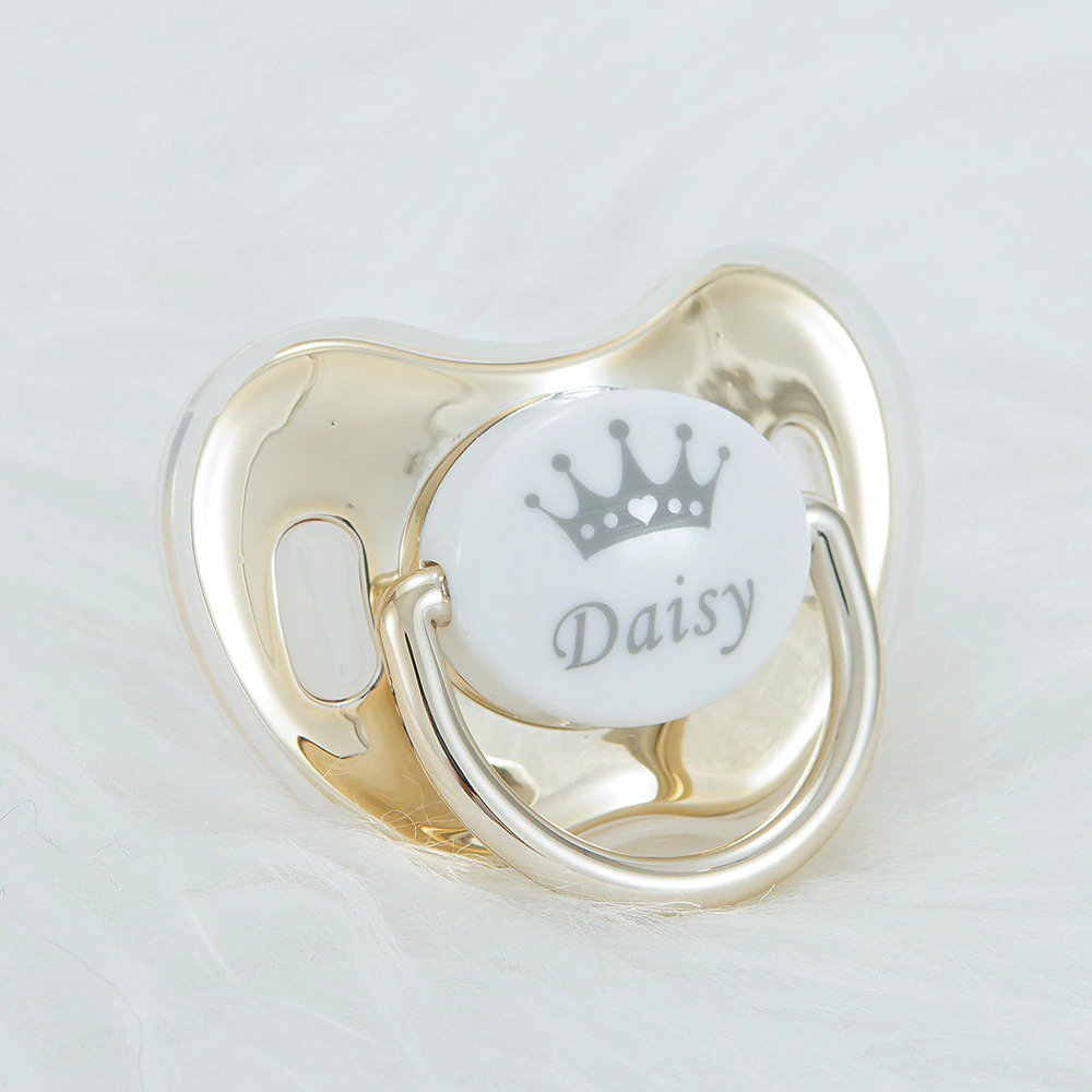 Luxury Pacifier Gift set with Storage Box and Custom names free shipping Gift For New Born Mother