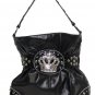 CROWN BLACK HANDBAG