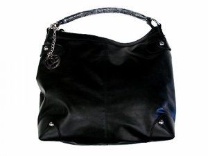BLACK PU HANDBAG