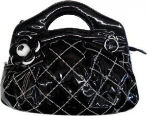 BLACK PU HANDBAG