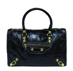 BLACK PU HANDBAG