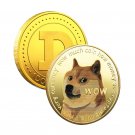 Gold Plated DogeCoin, commemorative coin, Limited Edition Collectible Coin, virtual currency