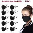 Adjustable Ice Cotton Face Mask Washable Protective Fabric Mask for Adult and Children 10 PCS