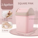 2.6 Gallons Trash Can Long Tube Hand Press Design Plastic