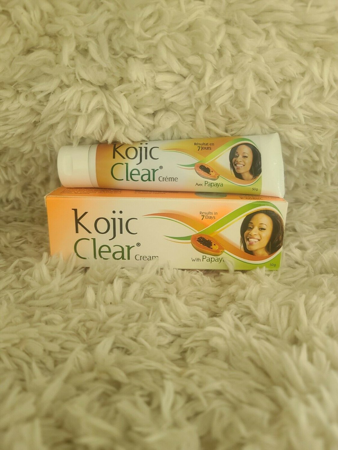 1x kojic clear cream with papaya .result in 7days