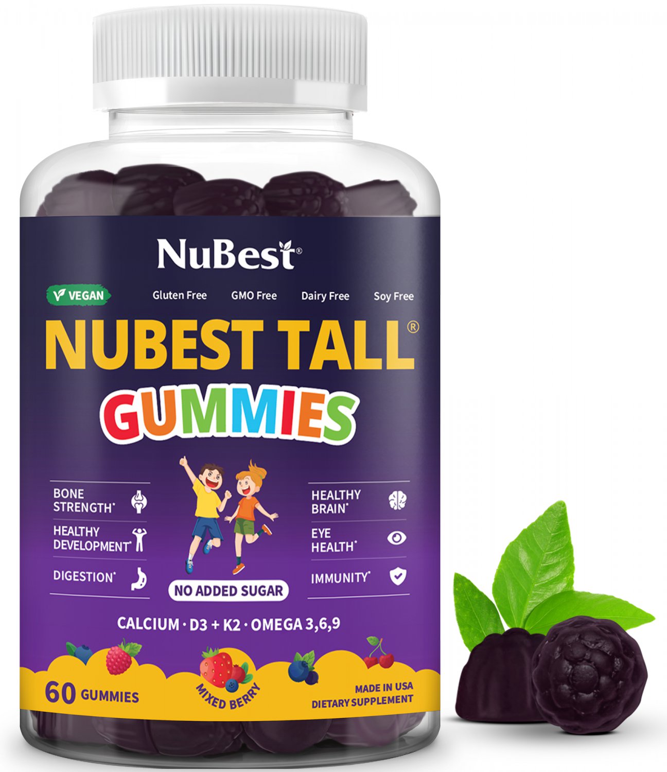 NuBest Tall Gummies - Height Growth Gummies - 60 Gummies
