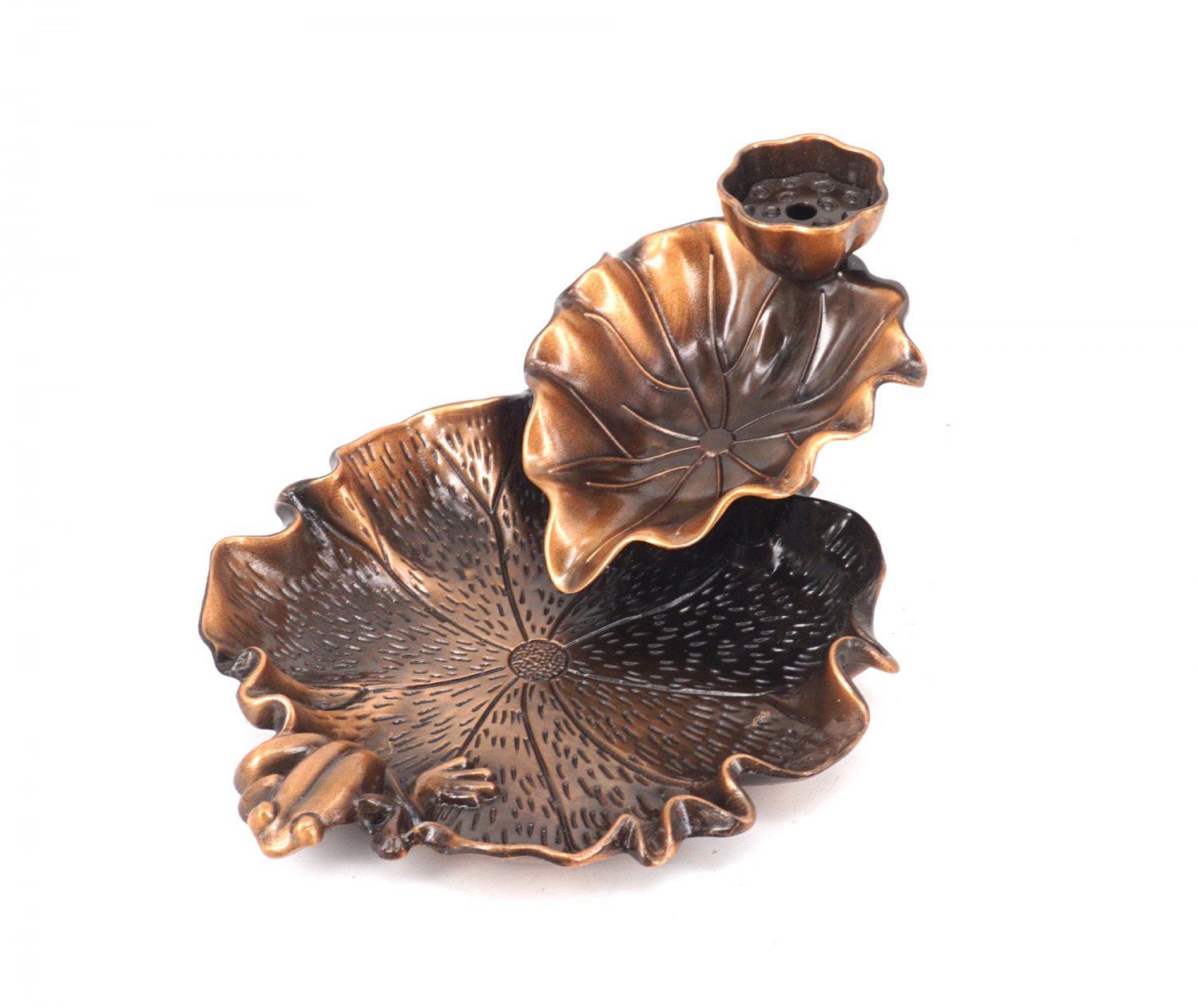 Incense Burner Backflow Cones Burner Alloy Lotus Censer Plate