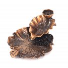 Incense Burner Backflow Cones Burner Alloy Lotus Censer Plate