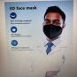 Black  Face Mask 50 count 5-Layer Face Mask Filter Efficiency 95%