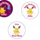 Noggin Moose A Moose Personalized Birthday Button