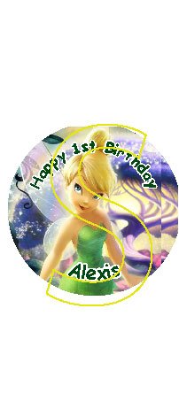 TinkerBell Personalized Birthday Button