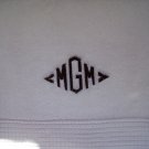 Monogrammed towel