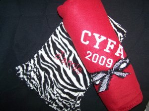 Personalized fleece blanket