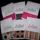 Set of 6 Monogrammed Personalized Burp Cloth Rag Baby Gift