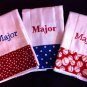 Set of 3 Monogrammed Personalized Burp Rag Cloths Cloth