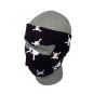 Cold Weather Headwear Neoprene Face Mask - Skull & Crossbones, White