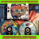 Marvel Vs Capcom 1 and 2 Custom Reproduction Case and Art Disc for Sega Dreamcast