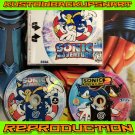 Sonic Adventure 1 & 2 Custom Reproduction Case and Art Disc for Sega Dreamcast Sonic Adventure 1 & 2 Custom Reproduction Case and Art Disc for Sega Dreamcast