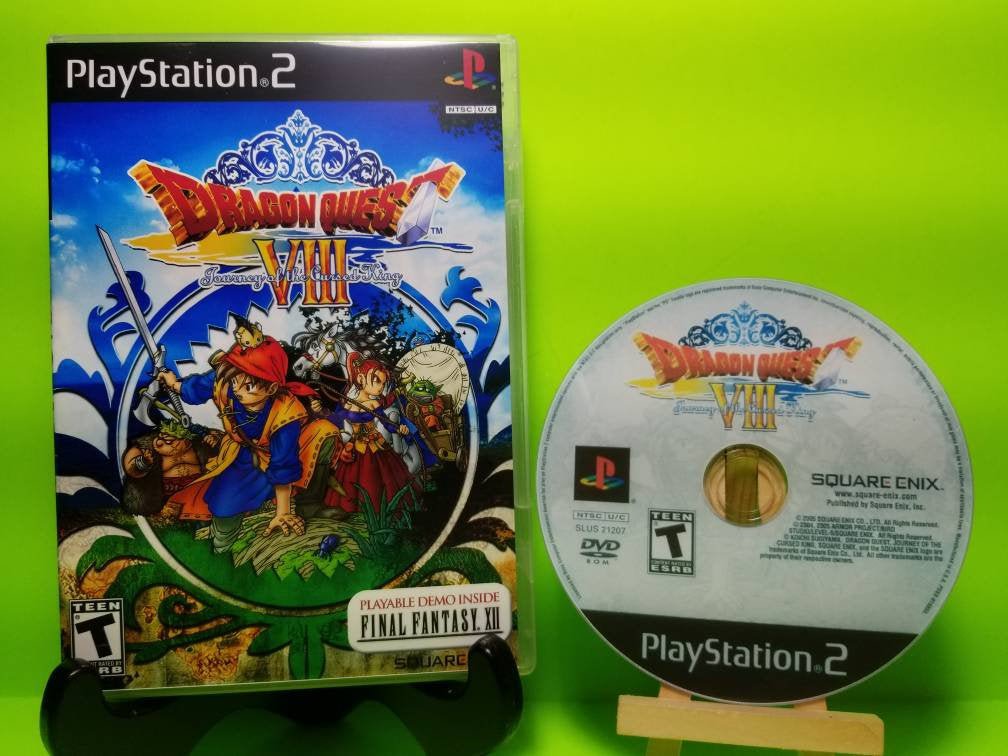 Dragon Quest VIII Custom Reproduction Case and Art Disc for Playstation 2