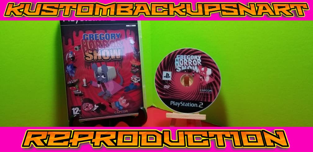 Gregory Horror Show Custom Reproduction Case and Art Disc for Playstation 2