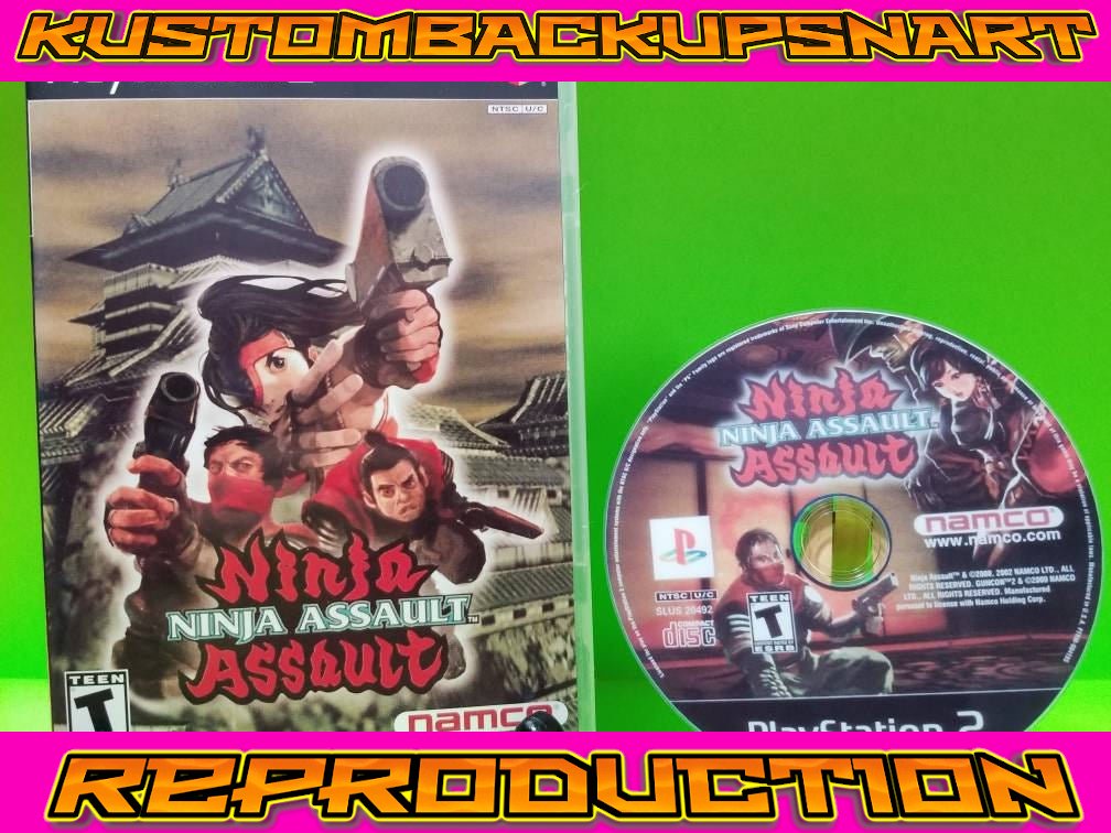 Ninja Assault Custom Reproduction Case and Art Disc for Playstation 2