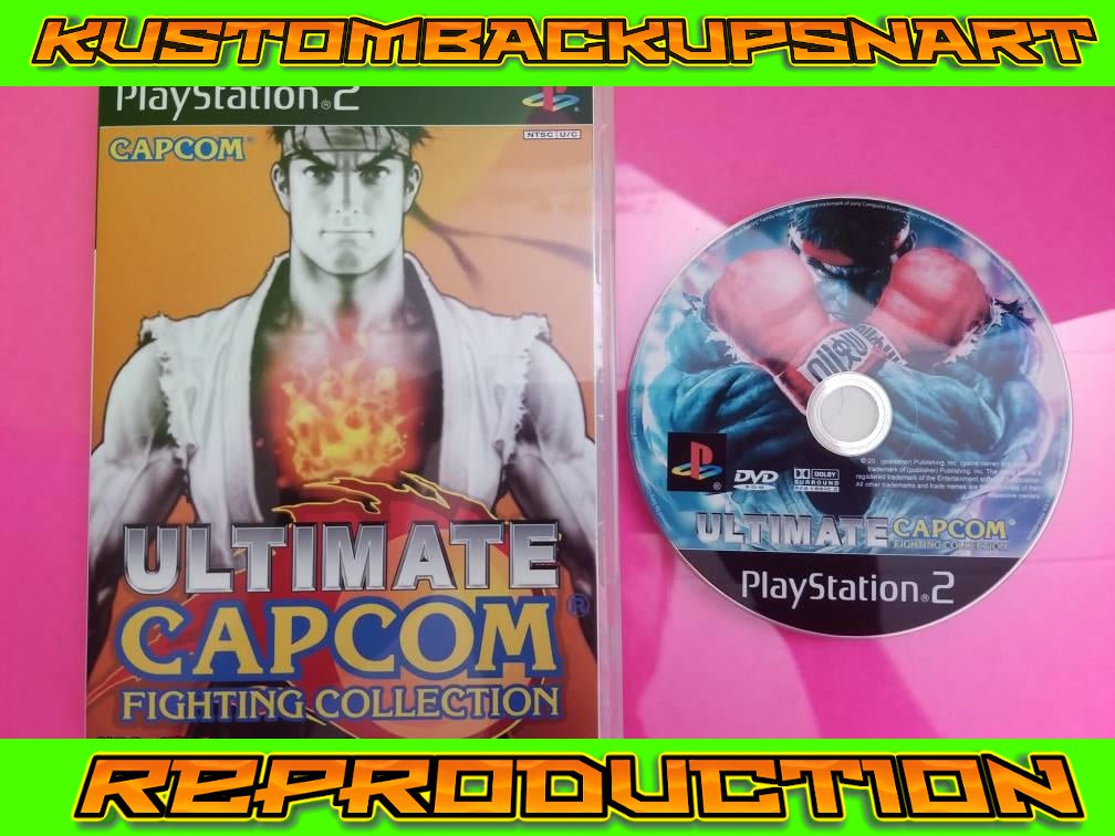 Ultimate Capcom Fighting Collection Custom Reproduction Case And Art ...