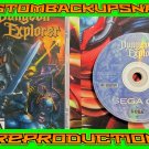 Dungeon Explorer Custom Reproduction Case and Art Disc for Sega CD