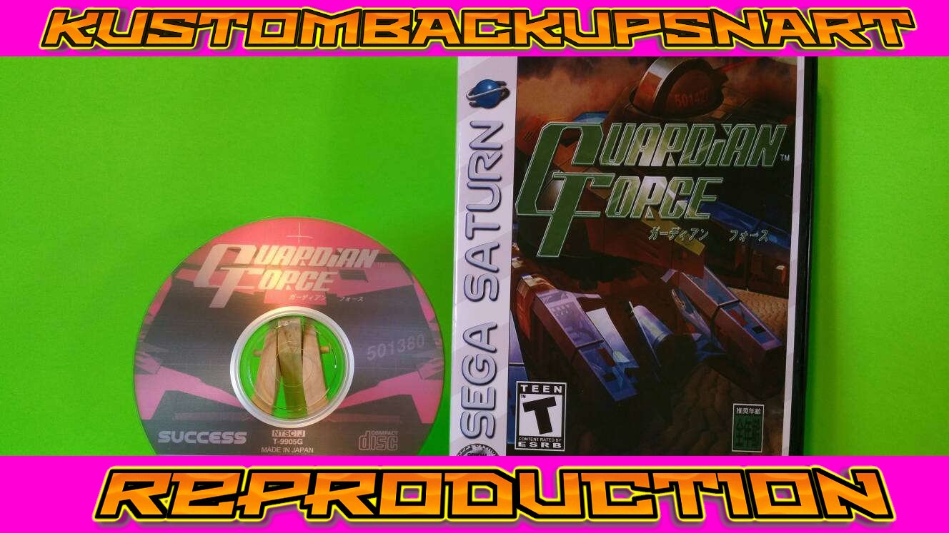 Guardian Force Custom Reproduction Case and Art Disc for Sega Saturn