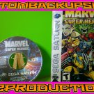 Marvel Super Heroes Custom Reproduction Case and Art Disc for Sega Saturn