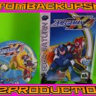 Mega Man X4 Custom Reproduction Case and Art Disc for Sega Saturn